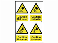 Scan SCA1309 - Caution Hot Water - PVC 200 x 300mm