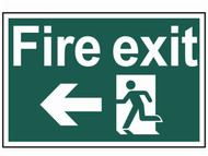 Scan SCA1506 - Fire Exit Running Man Arrow Left - PVC 300 x 200mm