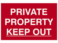 Scan SCA1652 - Private Property Keep Out - PVC 300 x 200mm
