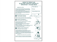 Scan SCA4240 - How To Treat An Electric Shock Casualty - PVC 400 x 600mm