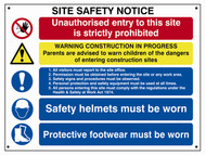 Scan SCA4550 - Composite Site Safety Notice - Fmx 800 x 600mm