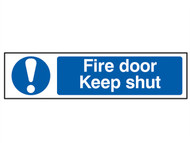 Scan SCA5004 - Fire Door Keep Shut - PVC 200 x 50mm
