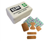 Scan SCAFAPLAFAB - Hypoallergenic Fabric Plasters 100 Assorted