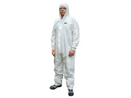 Scan SCAWWDOL56 - Chemical Splash Resistant Disposable Coverall White Type 5/6 Large