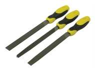 Stanley Tools STA022464 - File Set 3 Piece Flat , 1/2 Round, 3 Square 200mm (8in)