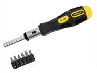 Stanley Tools STA062509 - Screwdriver 6 Way Ratchet & Bits