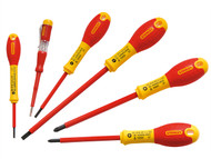 Stanley Tools STA065443 - FatMax VDE Insulated Parallel & Pozi Screwdriver Set of 6