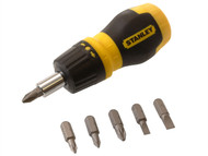 Stanley Tools STA066358 - Multibit Ratchet Stubby Screwdriver & Bits