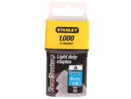 Stanley Tools STA0TRA204T - TRA2 Light-Duty Staple 6mm TRA204T Pack 1000
