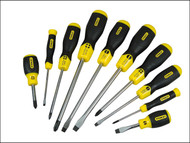 Stanley Tools STA564977 - Cushion Grip Flared/Phillips Screwdriver Set of 10