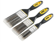 Stanley Tools STASTPPDS3Z - Dynagrip Synthetic Brush Pack Set of 3 25, 38 & 50mm