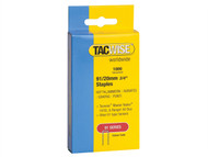 Tacwise TAC0284 - 91 Narrow Crown Staples 20mm - Electric Tackers Pack 1000
