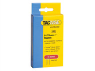Tacwise TAC0285 - 91 Narrow Crown Staples 25mm - Electric Tackers Pack 1000