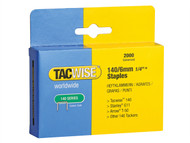 Tacwise TAC0345 - 140 Heavy-Duty Staples 6mm (Type T50, G) Pack 2000