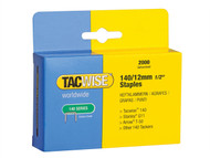 Tacwise TAC0348 - 140 Heavy-Duty Staples 12mm (Type T50, G) Pack 2000