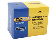 Tacwise TAC0665 - 16 Gauge Straight Finish Nails 20mm Pack 2500