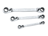 Teng TEN6503RX - Multi Ratchet Ring Spanner Set of 3 8-19mm