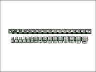 Teng TENM3816 - M3816 Socket Clip Rail Set of 16 Metric 3/8in Drive