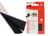 VELCRO Brand VEL60211 - VELCRO Brand Stick On Tape 20mm x 1m Black