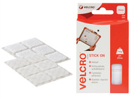 VELCRO Brand VEL60235 - VELCRO Brand Stick On Squares 25mm White Pack of 24