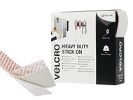 VELCRO Brand VEL60244 - VELCRO Brand Heavy-Duty Stick On Tape 50mm x 5m White