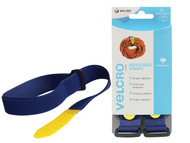 VELCRO Brand VEL60327 - VELCRO Brand Adjustable Straps(2) 25mm x 92cm Blue