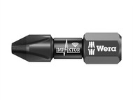 Wera WER073916 - 851/1 Impaktor Insert Bit Phillips PH2 x 25mm Carded
