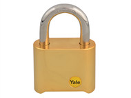 Yale Locks YALY12650 - Y126 50mm Brass Combination Padlock