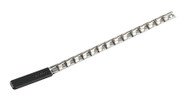 Sealey AK3814 Socket Retaining Rail with 14 Clips 3/8"Sq Drive