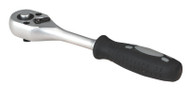 Sealey AK676 Ratchet Wrench with Rubber Grip Handle 1/4"Sq Drive