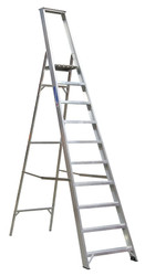 Sealey AXL10 Aluminium Step Ladder 10-Tread Industrial BS 2037/1