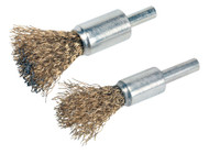 Sealey VS1801 Decarbonising Brush Set 2pc