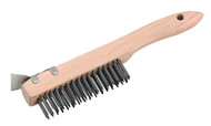 Sealey WB03 Wire Brush with Steel Fill & Scraper 260mm
