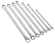 Sealey AK6311 Double End Ring Spanner Set 7pc Extra-Long Metric