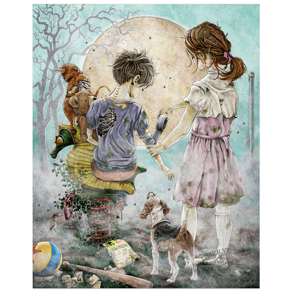 Frightfully Fun Zombie Virus Art