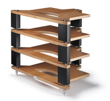 Naim FraimLite HiFi Rack - 1x Base, 3x Levels (Standard) cherry shelves aluminum black uprights 