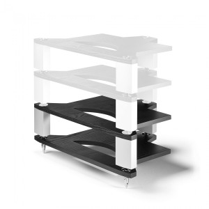 Naim FraimLite Black Ash Base plus one (1) Black Ash Standard Level Shelf with Natural anodised Uprights.