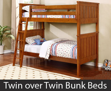 Twin over Twin Bunk Beds