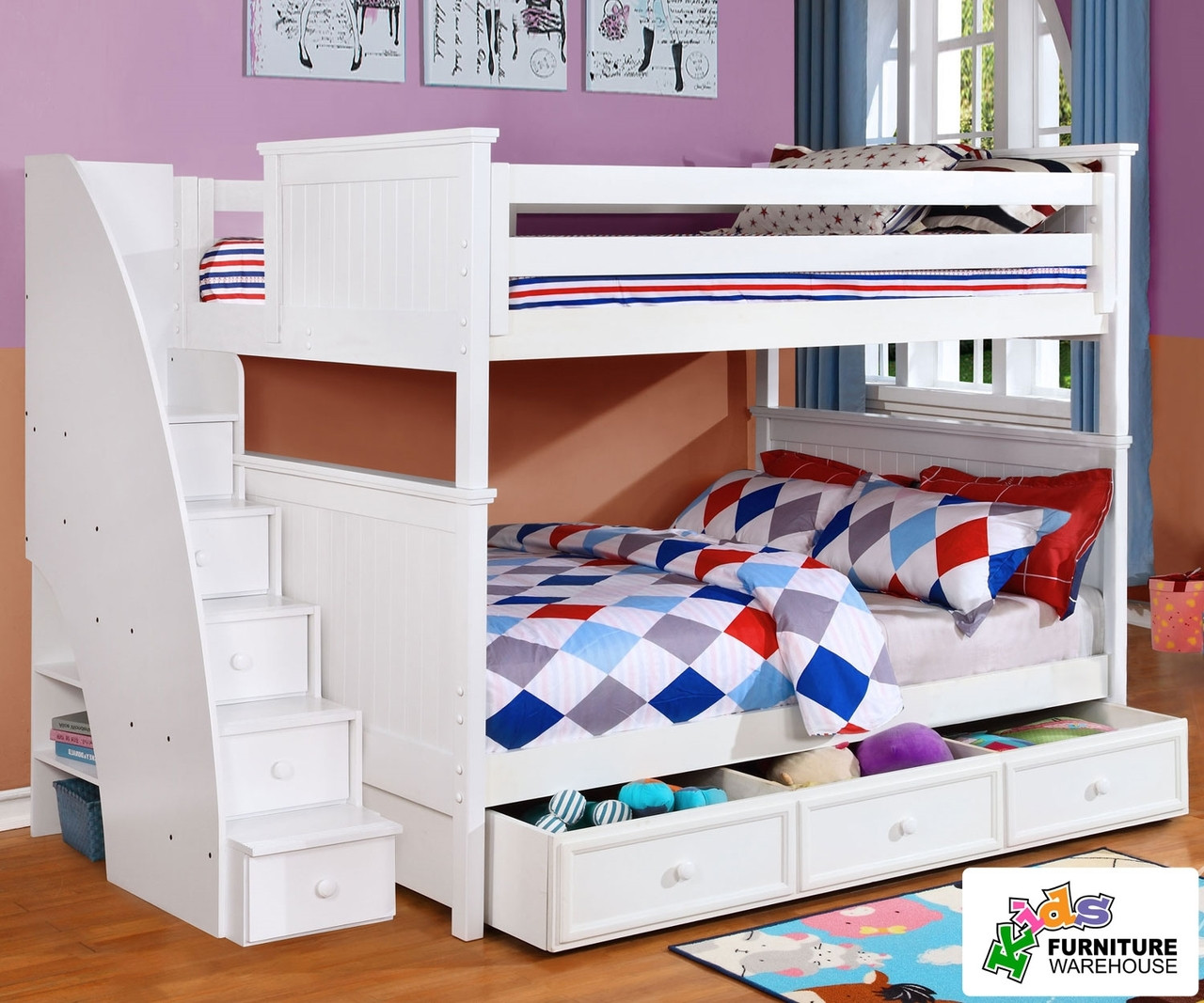 cheap full over full bunk beds