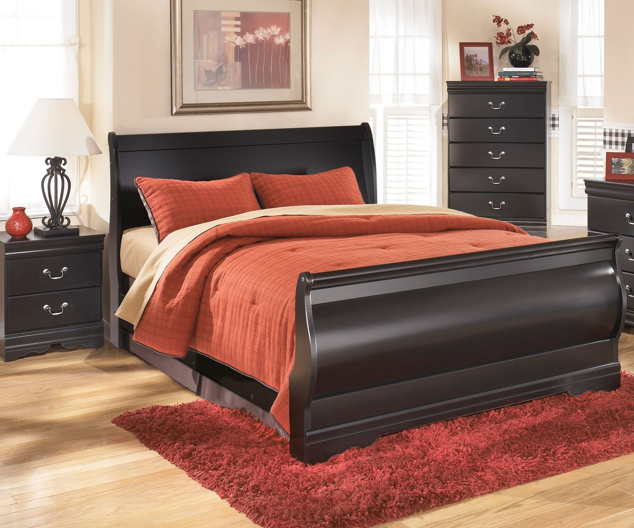 Huey Vineyard Full Size Sleigh Bed B128 Ashley Kids Furniture