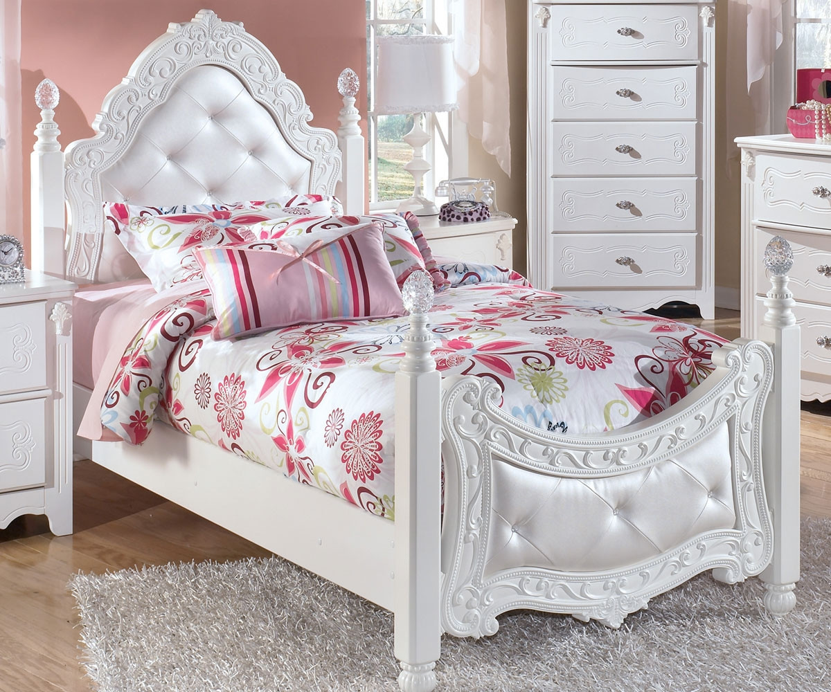 Ashley Furniture Exquisite Twin Size Poster Bed B188 71 Kids