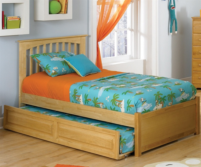 kids full size bed with trundle