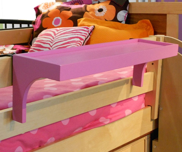 wooden bunk bed shelf