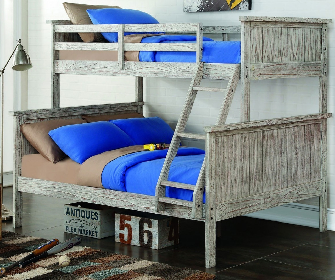 donco louver twin over full bunk bed