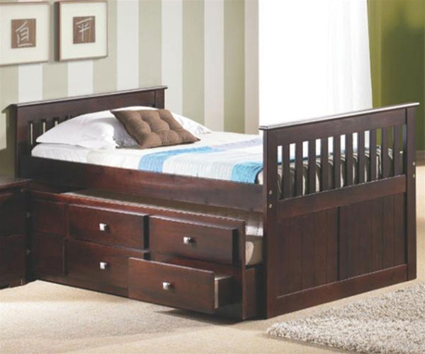 Capuccino Trundle Captains Beds Kids Bedroom Furniture Orlando