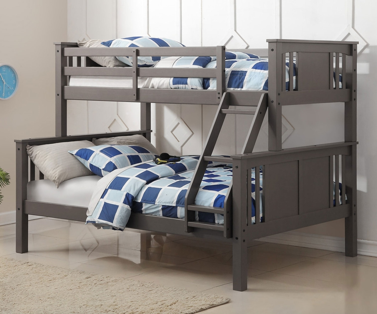 donco louver twin over full bunk bed