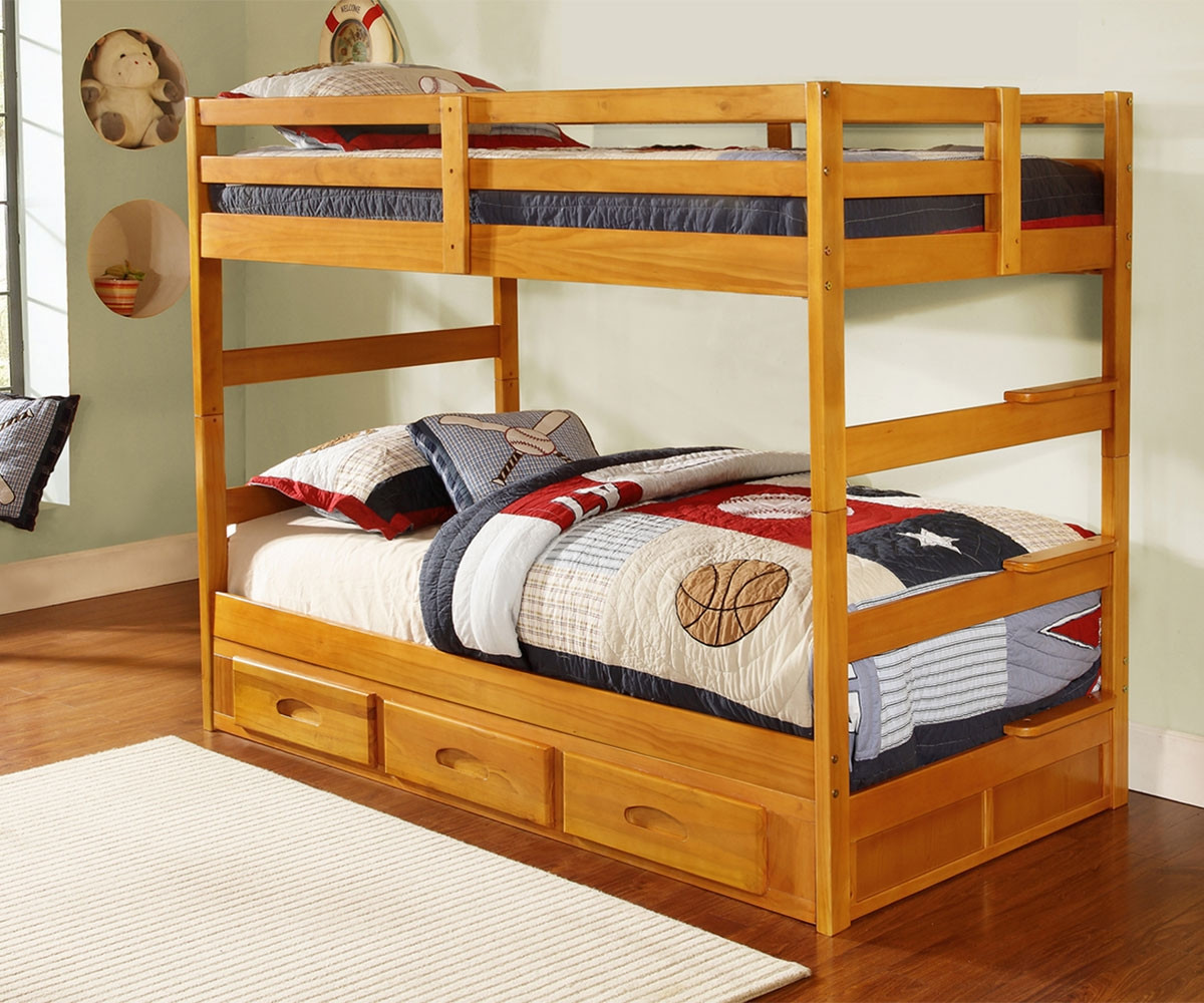 wood bunk beds