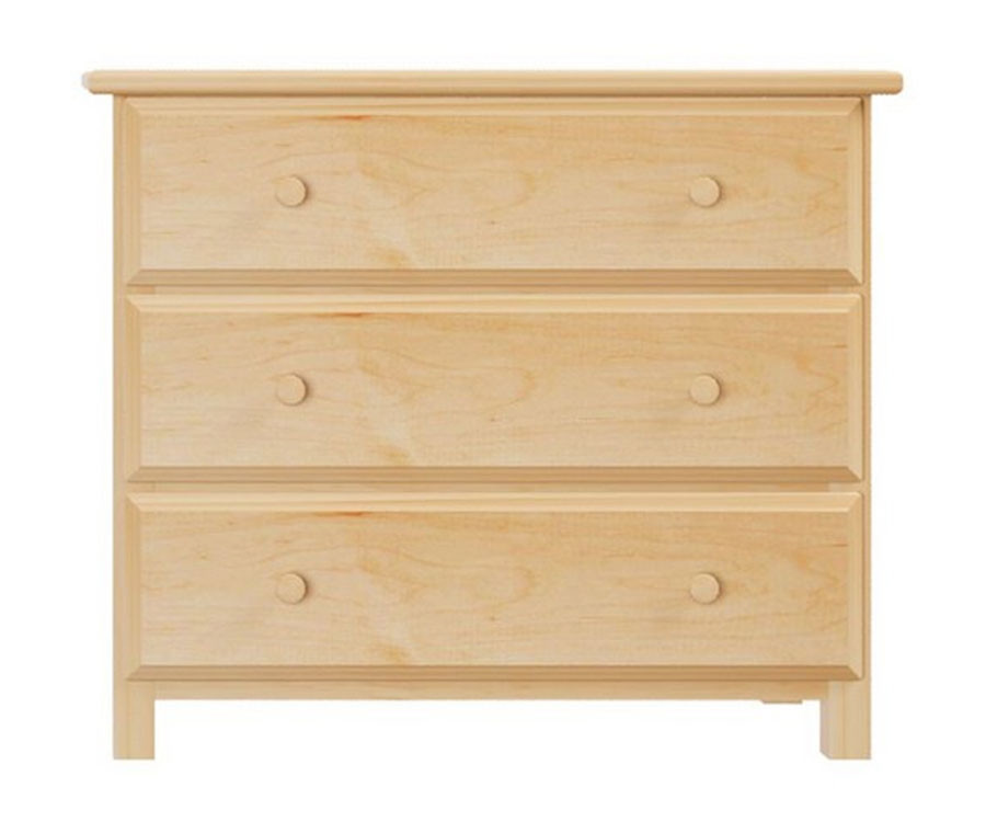 Jackpot Natural Finish 3 Drawer Dresser 714030 001 Jackpot Kids