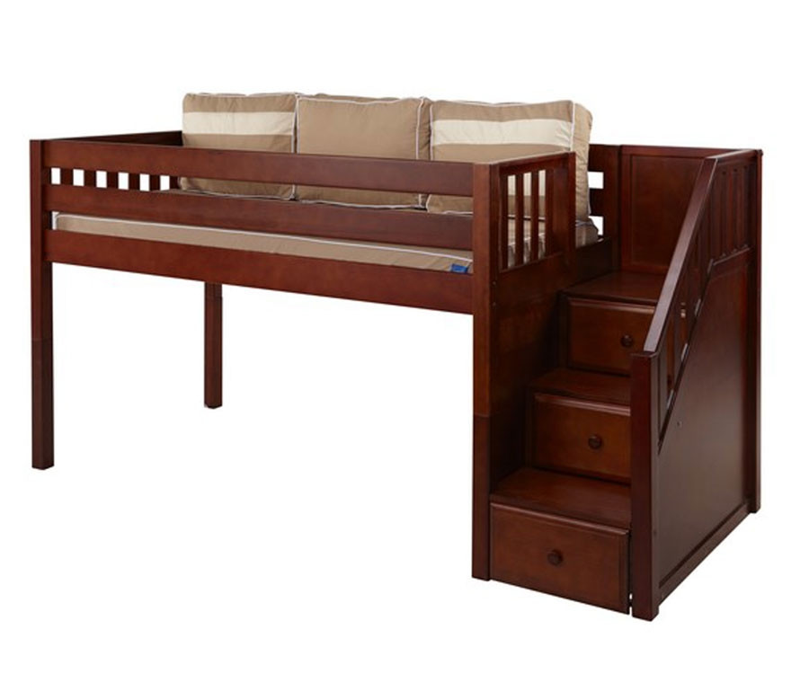 Maxtrix Great Low Loft Bed With Stairs Matrix Kids Furniture
