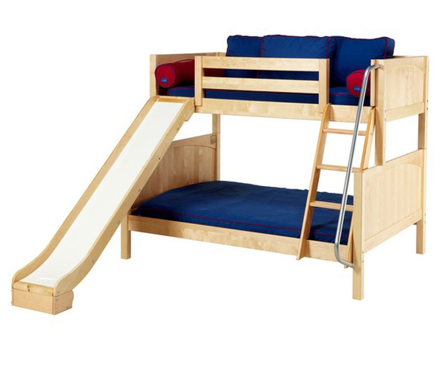 full size bunk bed with slide
